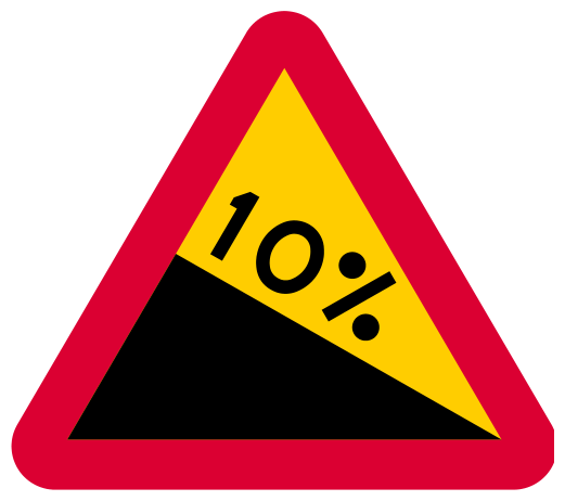 A: Steep hill downwards (A3)