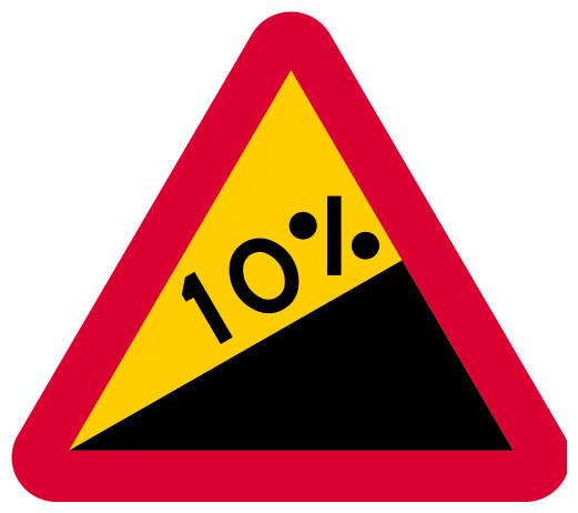 B: Steep incline (A4)