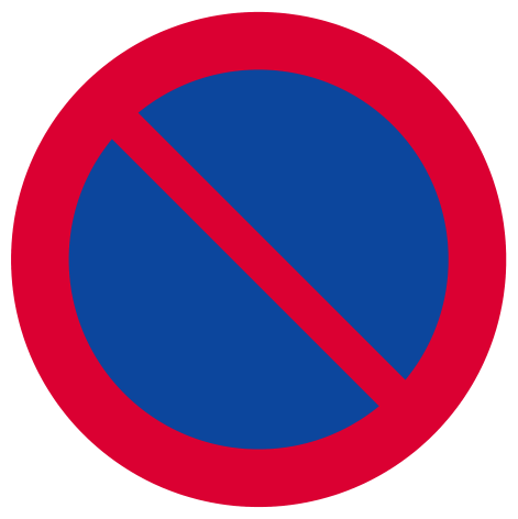 Vehicle parking is prohibited (C35)