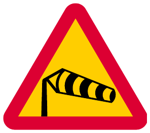 Beware of dangerous crosswinds