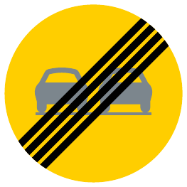 End of overtaking restriction