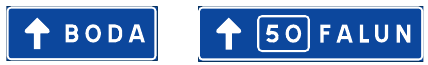 Lane assignment sign