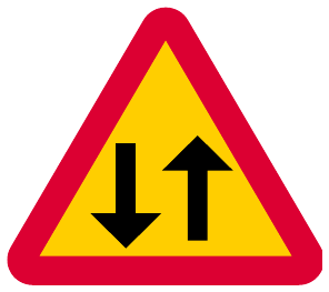 Beware of two-way traffic ahead