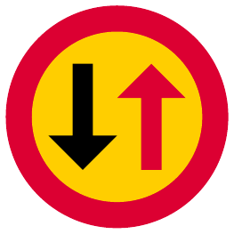 Priority for oncoming vehicles
