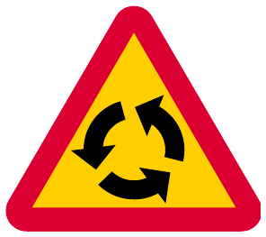 Roundabout ahead