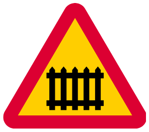 Level crossing with gates