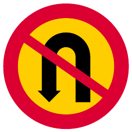 No U-turn