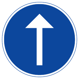 Direction to be followed