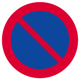 Vehicle parking is prohibited