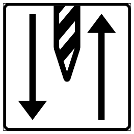 Lane separation on this section