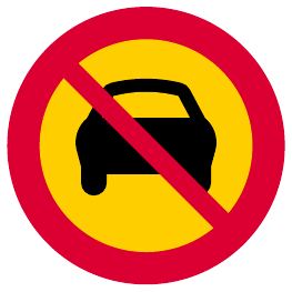 No motor vehicles with more than two wheels
