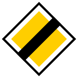 End of priority road
