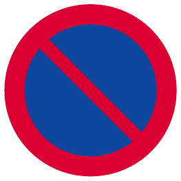 Vehicle parking is prohibited