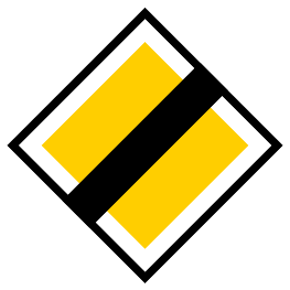 End of priority road