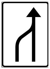 Lane ends