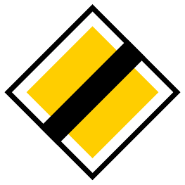 End of priority road (B5)