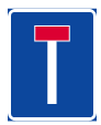 No through road (E17)