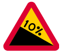 A: Steep hill downwards (A3)