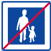 C: End of pedestrian street (E8)