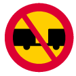 No motor vehicles with a connected trailer (C6)