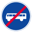 End of reserved carriageway, lane, road or thoroughfare (D11)