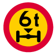 Restricted weight on one axle (C23)