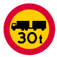 B: Restricted gross weight of vehicle and vehicle combination (C21)