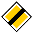 End of priority road (B5)