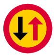 Priority for oncoming vehicles (B6)