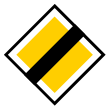 End of priority road (B5)