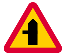 Warning for a junction where road users on a connecting road are obliged to give way or stop (A29)