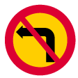 No left turn in the junction (C25)