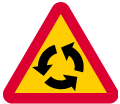 D: Roundabout ahead (A30)