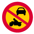 D: No motor vehicles other than class II mopeds (C3)