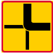 Direction of priority road (T15)