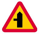 Warning for a junction where road users on a connecting road are obliged to give way or stop (A29)