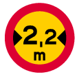 Restricted vehicle width (C16)