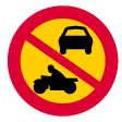 D: No motor vehicles other than class II mopeds (C3)