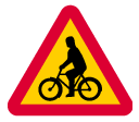 Cyclists and moped drivers on carriageway (A16)